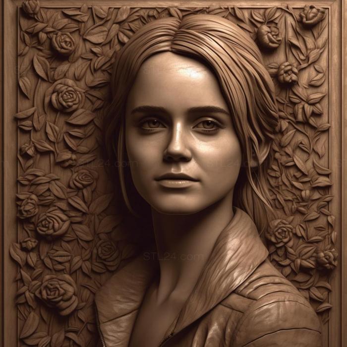 Famous (Emma Watson 4, 3DFMS_6419) 3D models for cnc